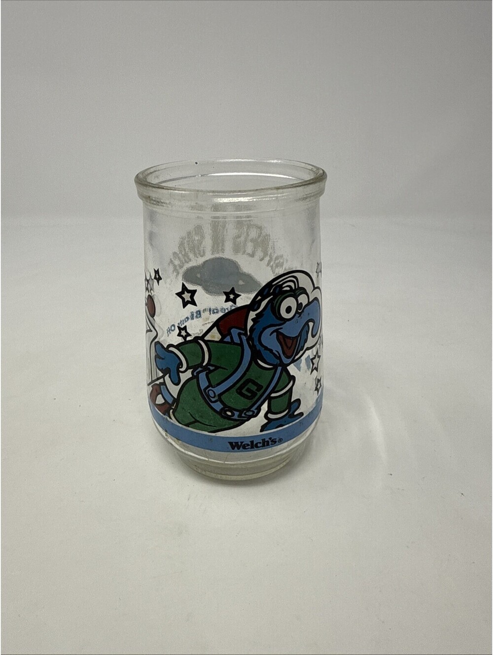 VINTAGE Welch's Jelly GONZO The Great Blasts Off MUPPETS IN SPACE Glass Jar 1998